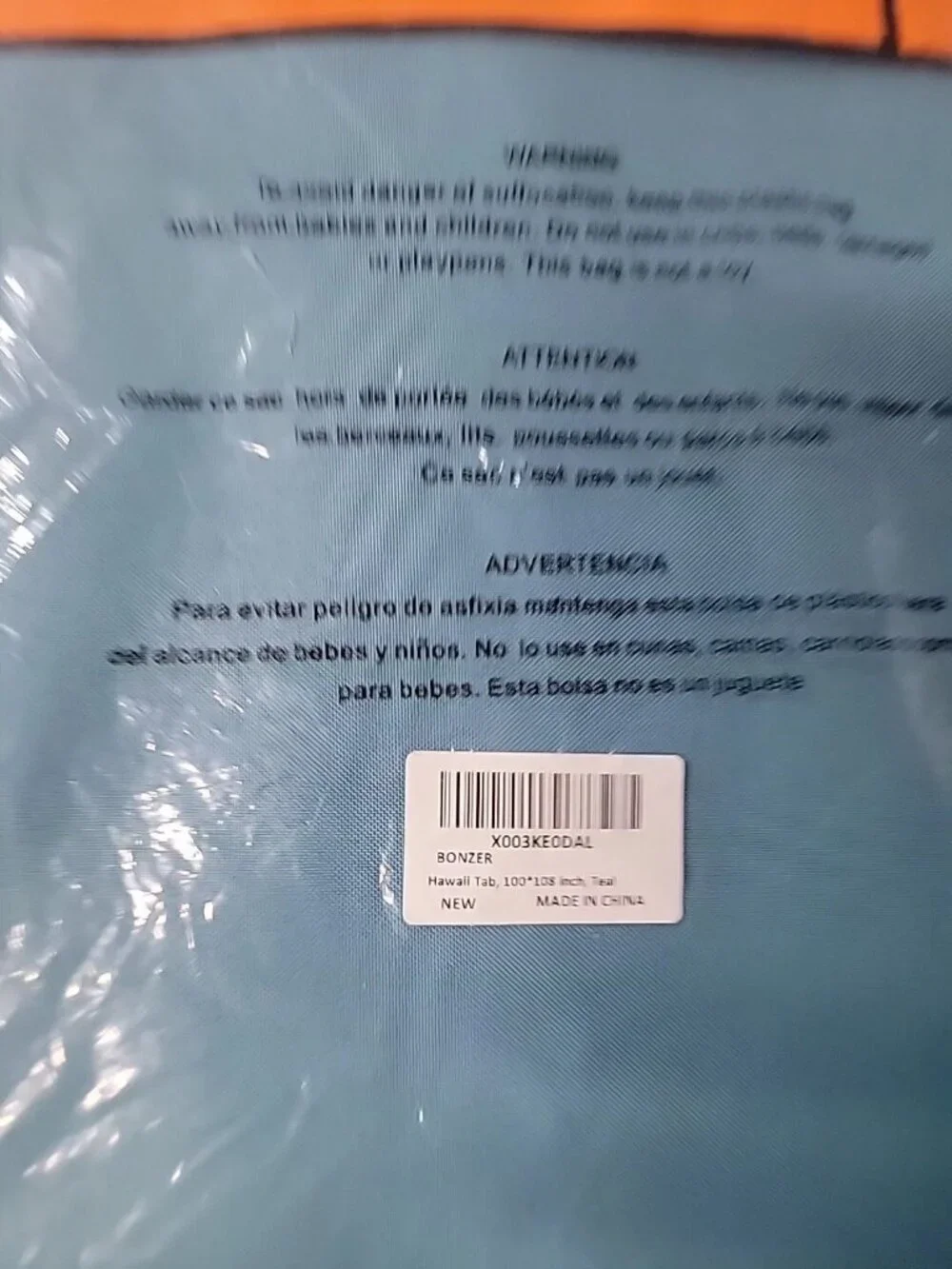 Bonzer Home Teal Hawaii Rings 100x108 In Window Curtain Panel (E2)